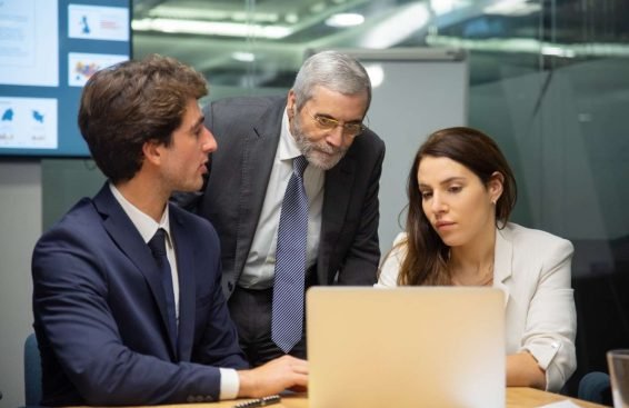 Law Firm Team Discussing Client Intake Process with Virtual Legal Assistant