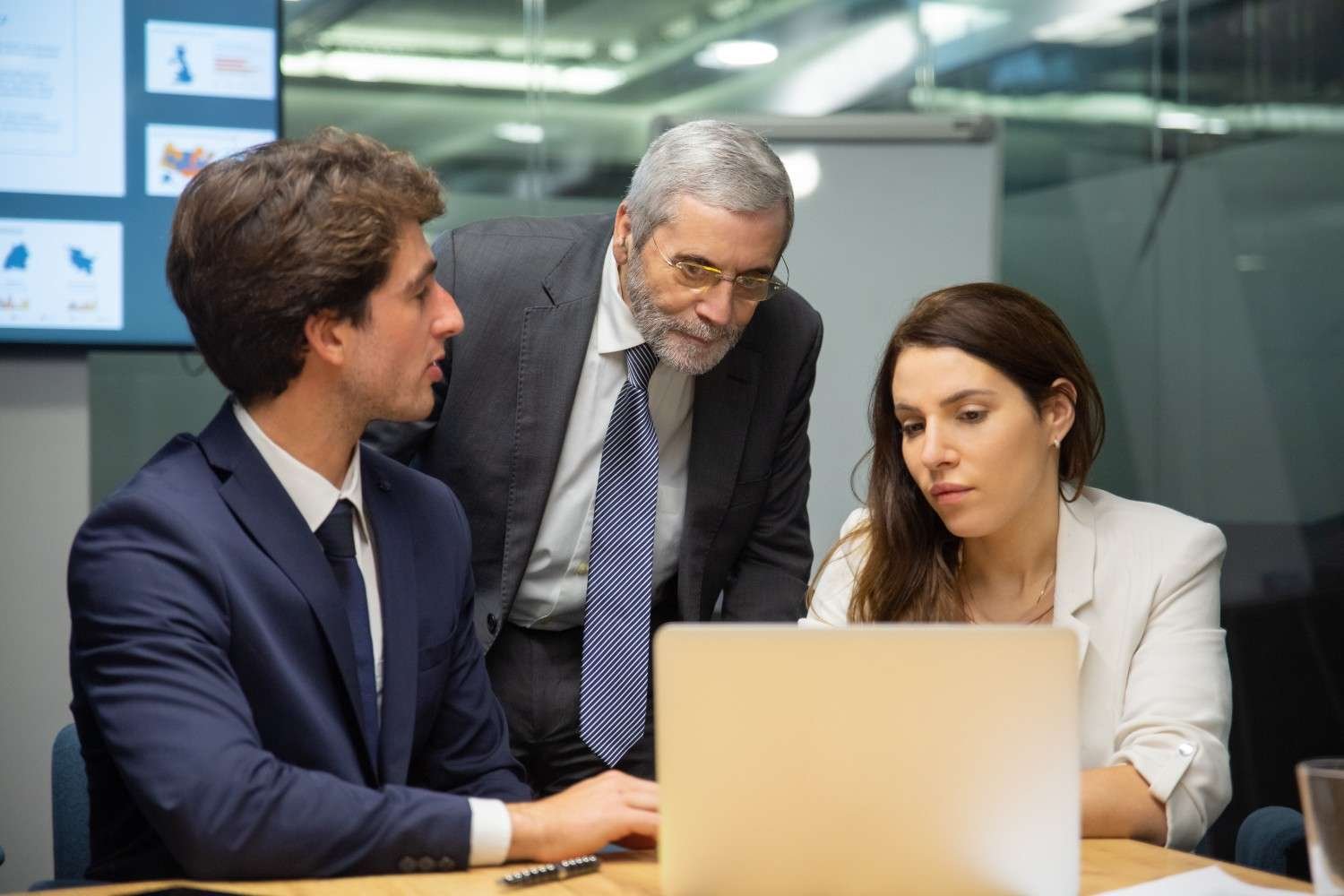 Law Firm Team Discussing Client Intake Process with Virtual Legal Assistant