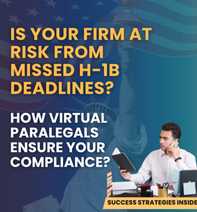 Immigration lawyer stressed over H-1B deadlines, learning how virtual paralegals can improve compliance.