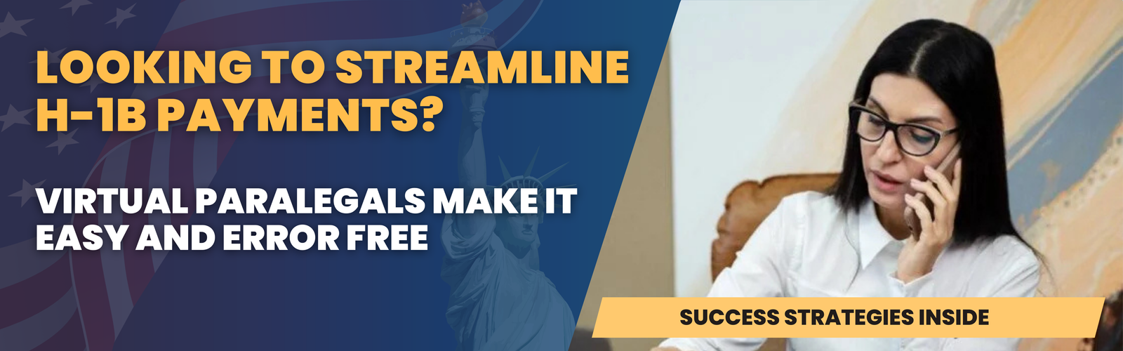 Virtual paralegal helping attorneys streamline H-1B visa payments and ensure proper USCIS fee check submission
