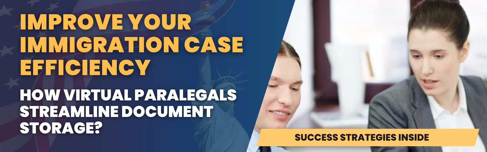 Virtual paralegals assisting immigration attorneys with efficient case document storage solutions.