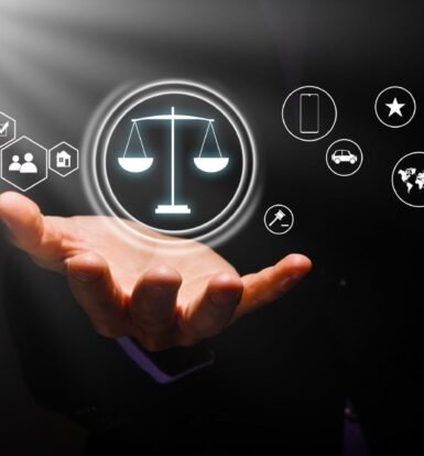Digital transformation in law firms with virtual legal assistants enhancing SEO, content marketing, and client engagement.