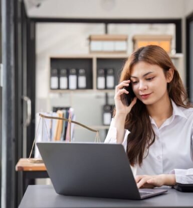 Virtual Legal Assistant for Real-Time Client Updates managing case communication for a law firm.