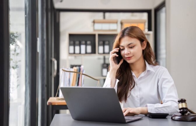 Virtual Legal Assistant for Real-Time Client Updates managing case communication for a law firm.