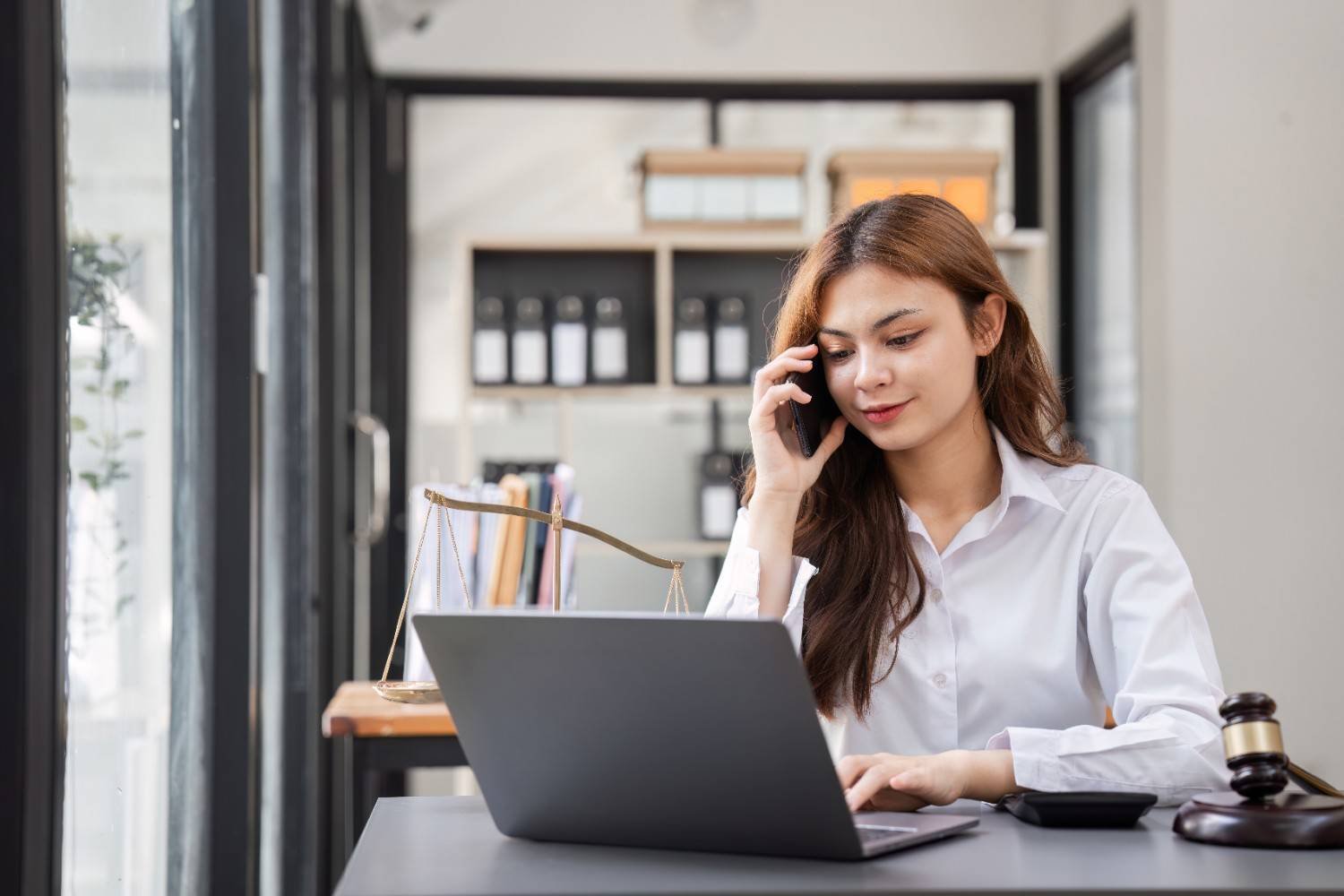 Virtual Legal Assistant for Real-Time Client Updates managing case communication for a law firm.