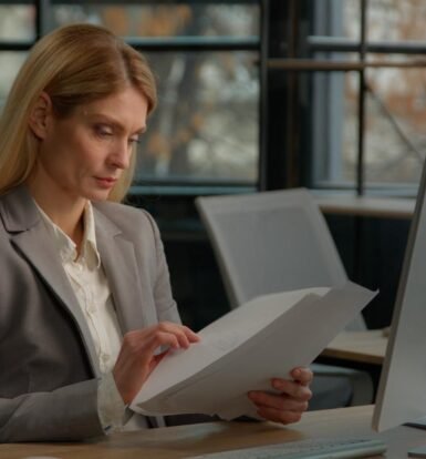 Immigration Attorney Reviewing Case Documents | Virtual Legal Assistant Support