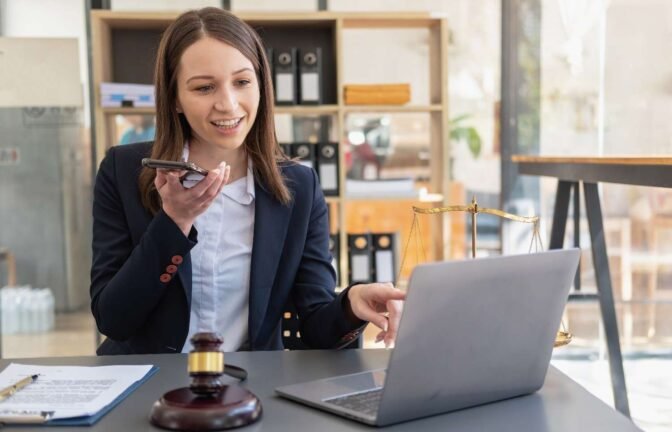 A Virtual Legal Assistant helping a law firm by managing case files, conducting research, and handling client communication.
