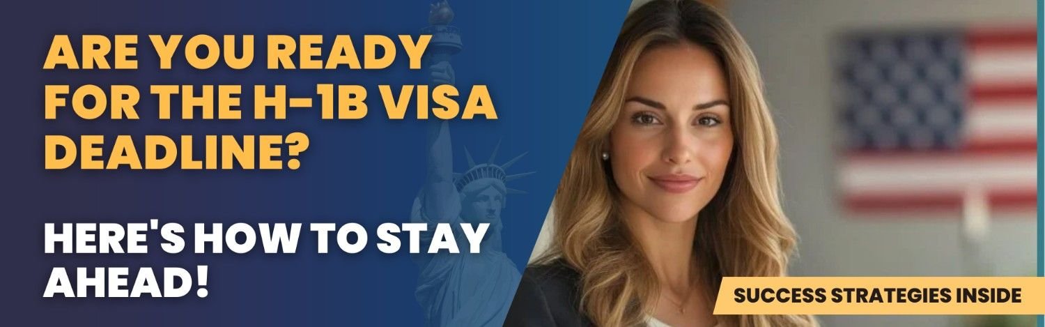 Attorney preparing for H-1B visa deadline with strategies to stay ahead, U.S. immigration process assistance.