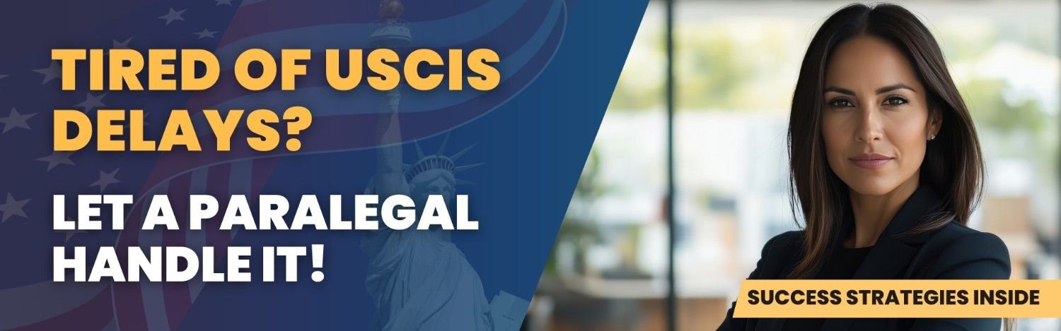 Frustrated with USCIS delays? Get faster results by letting an expert paralegal manage your immigration case efficiently.