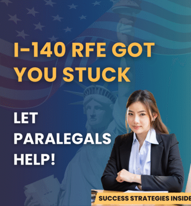 I-140 RFE got you stuck? Let paralegals help! Learn how virtual paralegals can assist in responding to complex RFEs.