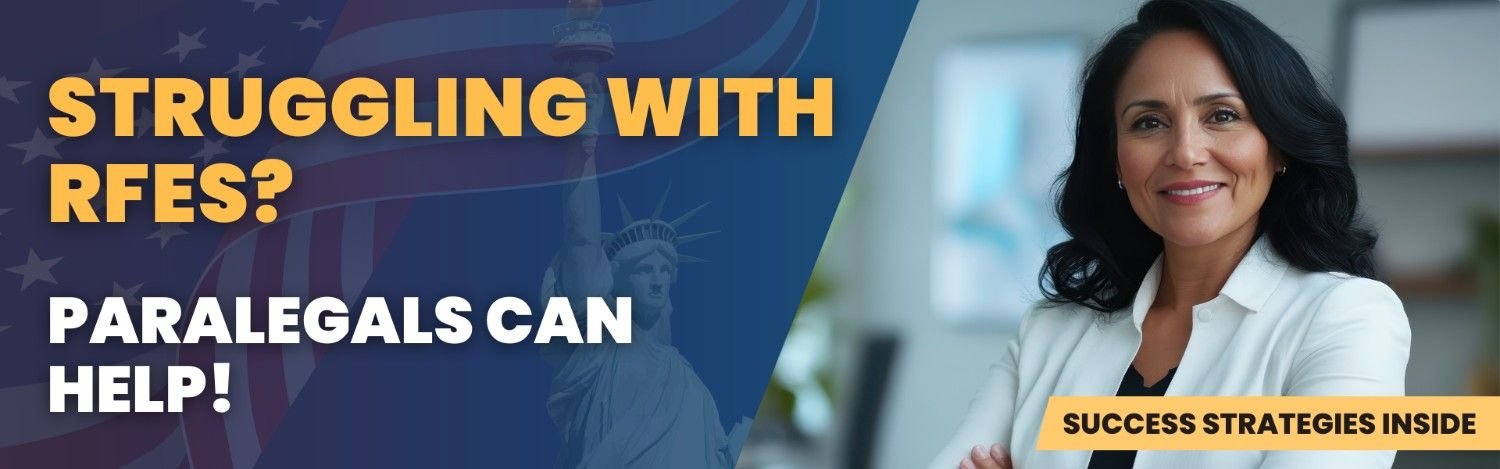 Struggling with USCIS RFEs? Experienced immigration paralegals can help attorneys streamline responses and improve approval rates.