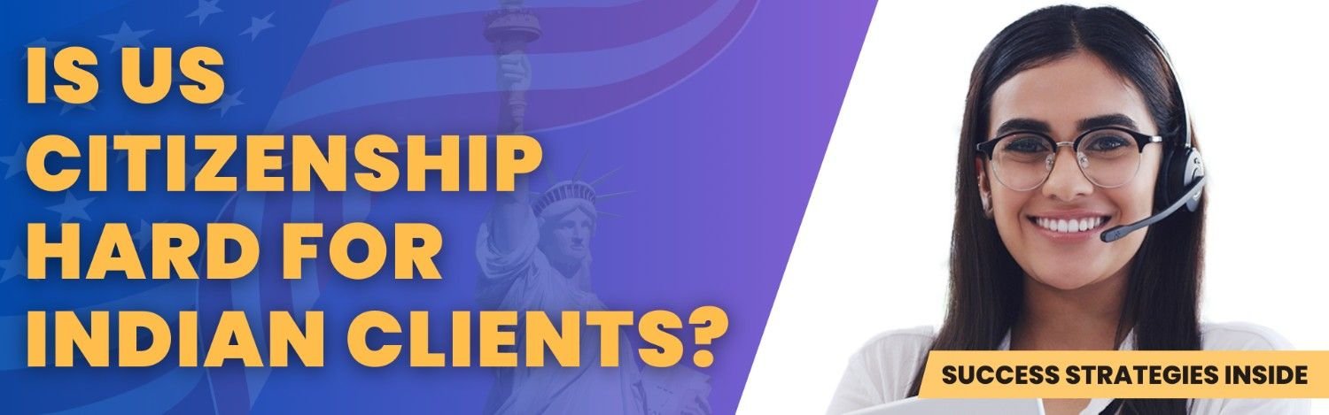 Smiling legal assistant with headset and tablet – Is US citizenship hard for Indian clients? Immigration attorney support.